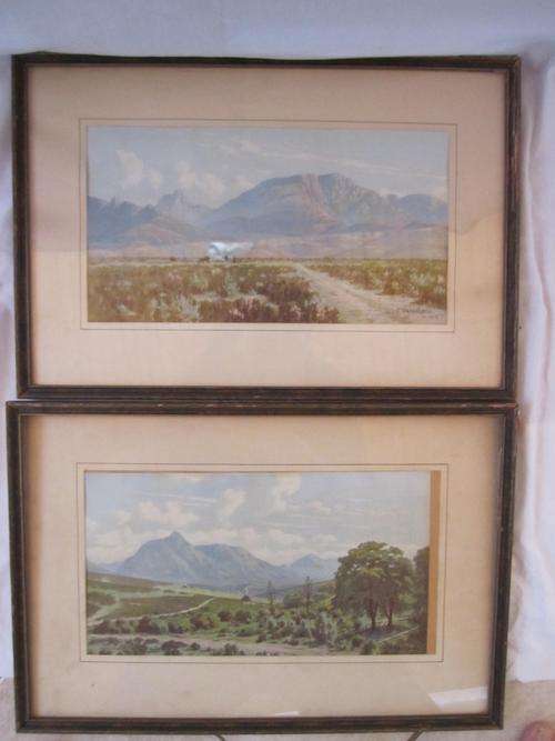 Rare J. VOLSCHENK 1912 - Two Prints!