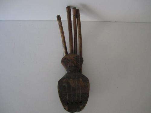 WOW!! Wooden Hand Crafted Ethnic Tribal Stringed Instrument!