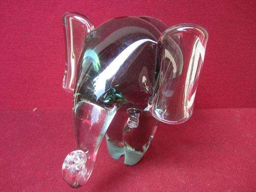 Spectacular Large Ngwenya Glass Elephant - Made in Swaziland!