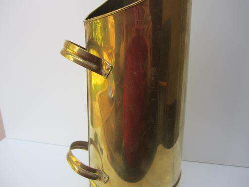 Splendid Solid Brass "HITECH" Coal Scuttle!