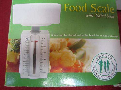 Awesome Weigh-Less Health & Weight Management Food Scale with 400ml Bowl!