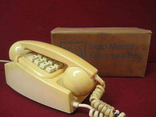 Cool Vintage Telephone with Original "Help Mense Kommunikeer/Help People Communicate" Box!