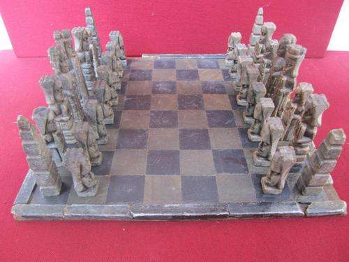 Stunning Handcrafted Stone Chess Set! What Extraordinary Craftsmanship!