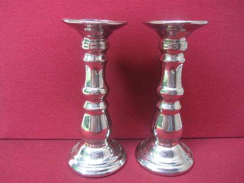 Stunning Pair of Hand Made Candle Sticks! Will bring some serious style to any table setting!