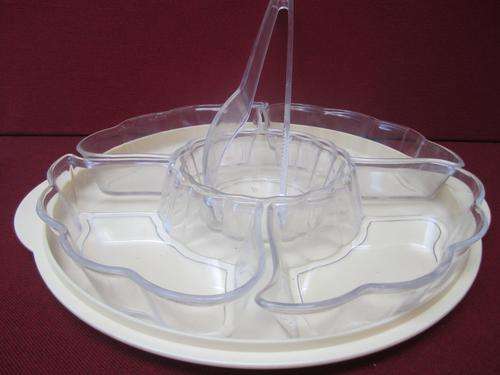 Super Handy Snack Tray/Platter with Matching Tongs! Perfect for a Braai!
