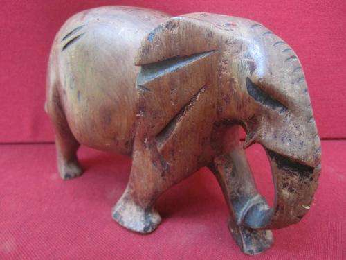 Delightful Hand Crafted Wooden Elephant!