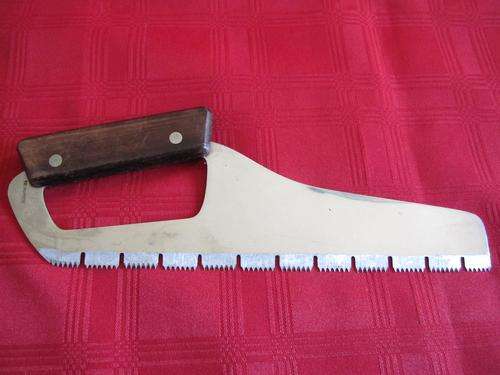 Amazing Vintage Mini YAX STAINLESS STEEL JAPAN Meat Saw with Wooden Handle!