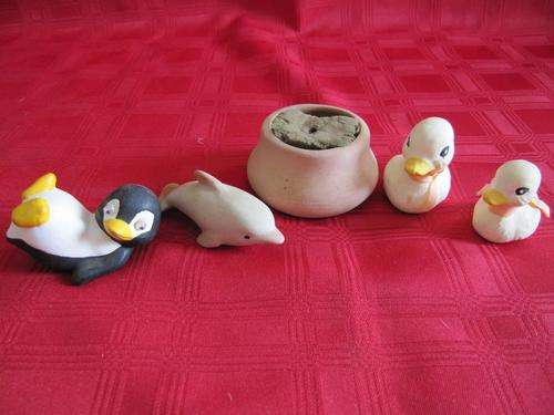 Delightful Collection of Ceramic Items! Dolphin, Ducks, Penguin & a Pot!