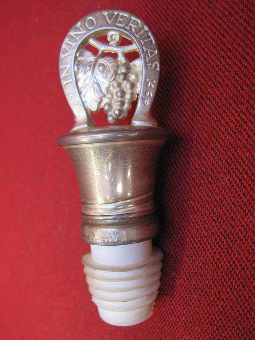 Wonderful IN VINO VERITAS Bottle Stopper!