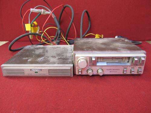 Totally FUnkY 1980s PIONEER COMPONENT Car Stereo Cassette Deck & Stereo Main Amplifier!