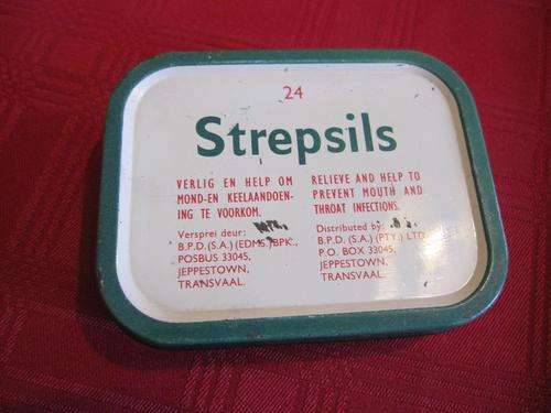 Fabulous Vintage STREPSILS Tin!