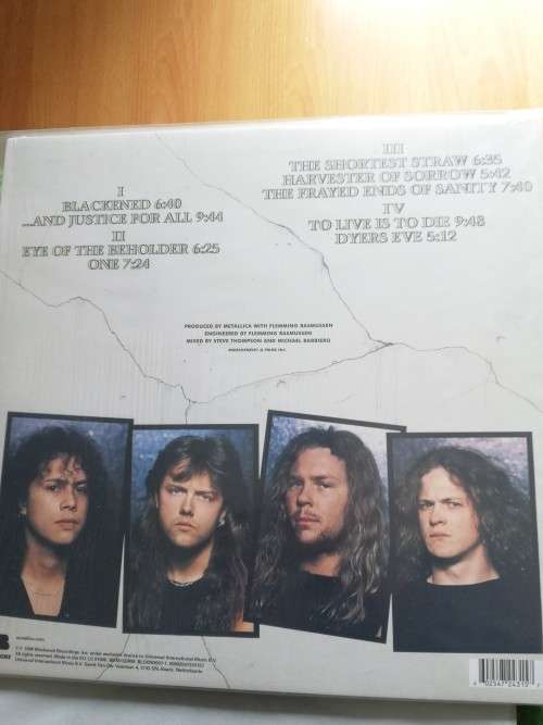 METALLICA - AND JUSTICE FOR ALL 2 X LP