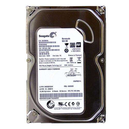 Seagate 500GB 16MB Cache SATA 6.0Gb/s 3.5" Internal Hard Drive