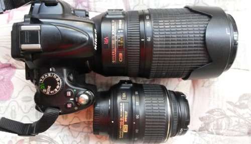 NIKON D 5000  + 18 - 55 mm DX VR lens and 70 - 300 ED VR mm lens
