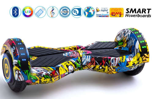 Self Balance Scooter 8` Hoverboard-LED-Bluetooth-Remote-Cartoon