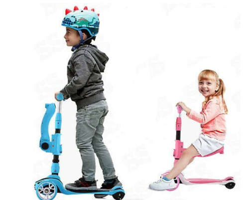 2 In 1 Scooter - Blue Colour