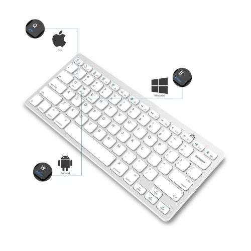 Slim Mini Wireless Bluetooth Keyboard For Windows/Smartphone/Android/iOS/iP