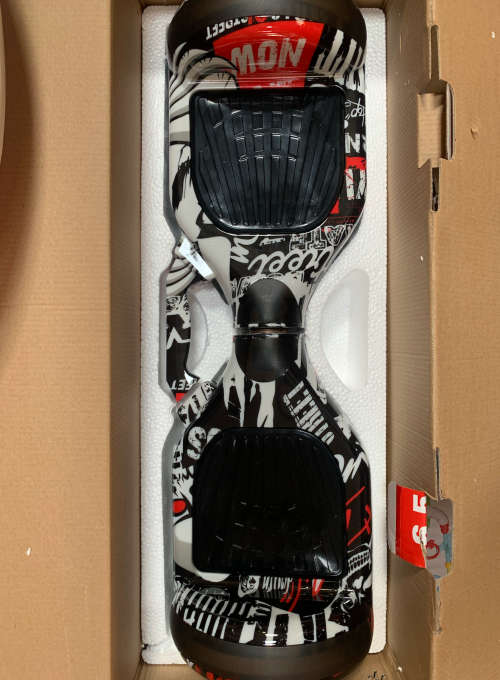 Self Balance Scooter 6.5` Hoverboard-LED-Bluetooth- Black Graffiti