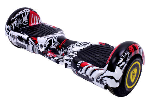 Self Balance Scooter 6.5` Hoverboard-LED-Bluetooth- Black Graffiti