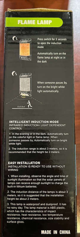 SOLAR WALL LAMP