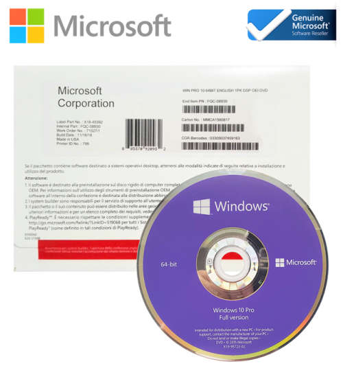 10x Brand New & Sealed Windows 10 Pro Full DVD Packages Wholesale - Courier Nationwide