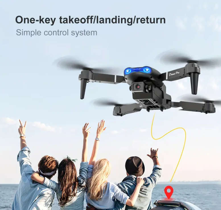 E99 Drone: Folding Drone - SD Dual Camera, Remote-controlled Drone