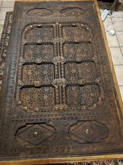 Stunning Converted Omani Door Living Room Table