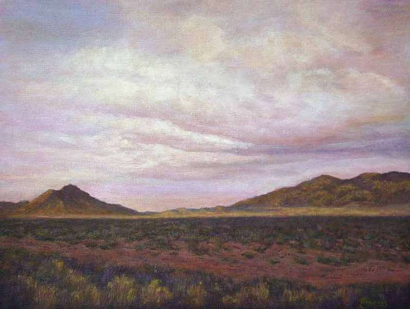 Karoo 1, acrylic on canvas board, 406 x 305mm