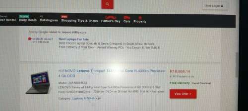 LATE ENTRY*R19000 RETAIL*Brilliant Workstation*LENOVO T440p i5*8GB RAM*640GB HDD*BACKLIT KEYBOARD*
