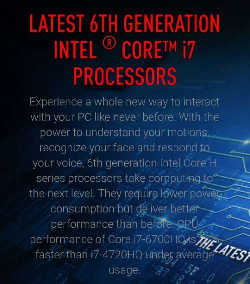 **MSI NO.1 IN GAMING**GL726QD*EINDHOVEN*i7-6700HQ*12GB RAM*FULL HD*NVIDIA GTX950M*STEELSERIES*