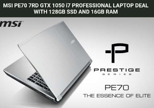 *BEST ON AUCTION!!!**PRESTIGE SERIES*BRAND NEW*MSI PE70 7RD*I7-7700HQ*16GB DDR4*256/1000GB*GTX1050*