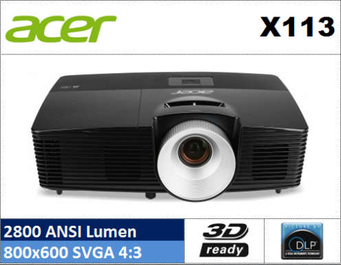 AS NEW*ACER PROJECTOR X113*2800LUMENS*SCHOOL OR BUSINESS*
