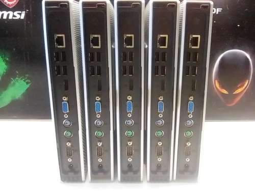 5 x HP TINY SMALL FORM FACTOR DESKTOP'S*HP T5740E THIN CLIENT*INTEL ATOM N280*2GB DDR3*4GB FLASH*