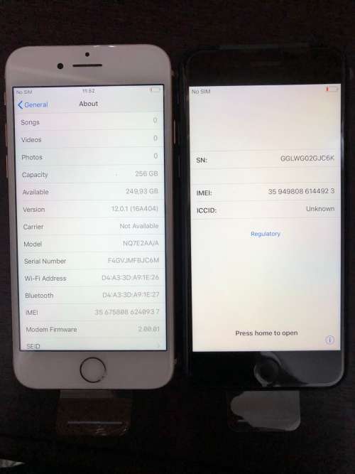 Apple iPhone 8 ROSE GOLD or SILVER or Space gray 256gb NEW NEW 12 MONTH WARRANTY