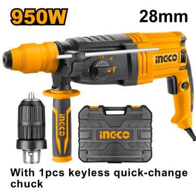 Ingco Rotary Hammer 950W 2.5J Dual 2 Chuck RGH9528-2