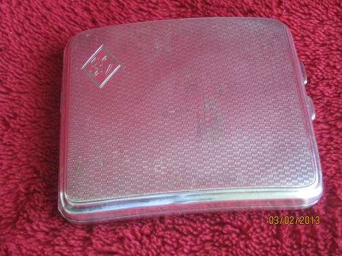 Hallmarked Silver Cigarette Case belonged to A famous SA Cricketer