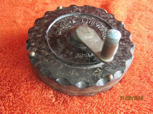 A vintage Rabone Chesterman Mining Tape (50 feet) with solid brass fittings