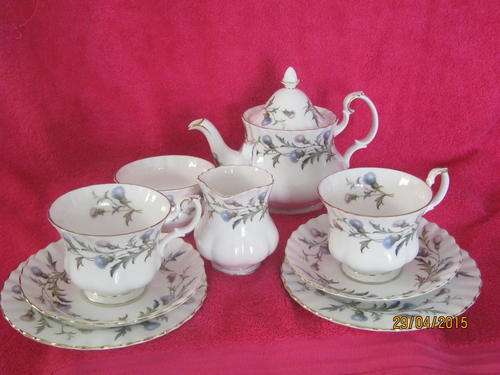 Royal Albert "Brigadoon" Tea set for two