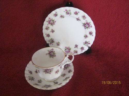 Royal Albert Trio "Sweet Violets"  (2 available bid per trio)
