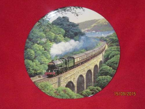 Royal Doulton Sunshine & Steam Collection "Over the Viaduct" Plate 3 of 3