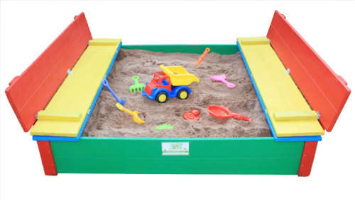 Kids folding bench sandpit