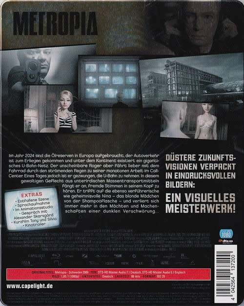 Metropia (German Steelbook) (2009) [Blu-ray]