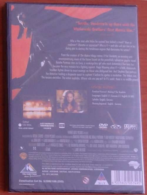 V For Vendetta [DVD]