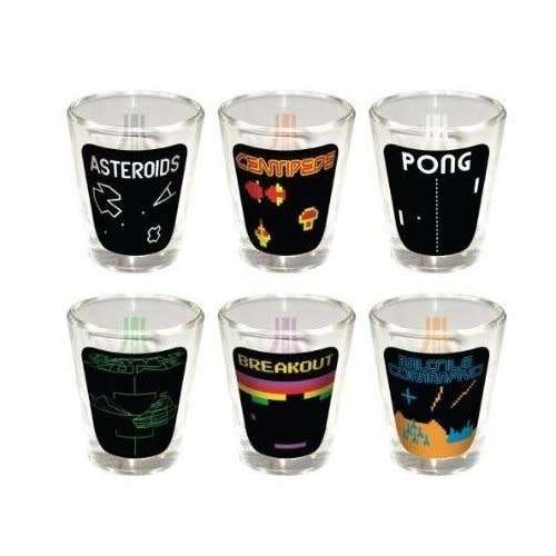 Atari Retro Games Shotglass 6-Pack (2009)