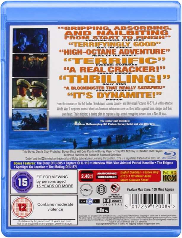 U-571 [Blu-ray] [2000] [Blu-ray]