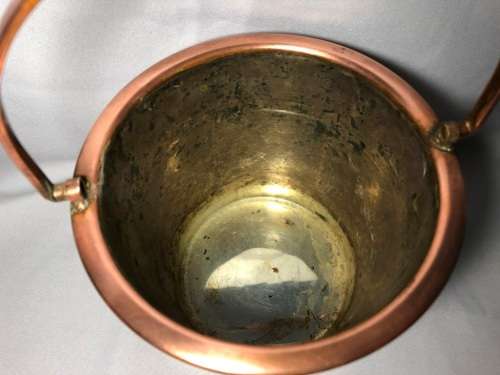 VINTAGE COPPER BUCKET - RHOSIL - 120mmx120mm