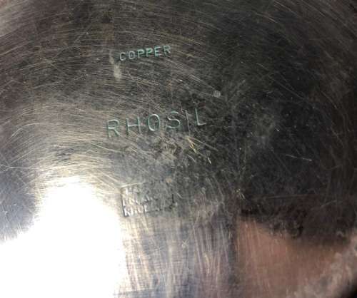 VINTAGE COPPER BUCKET - RHOSIL - 120mmx120mm