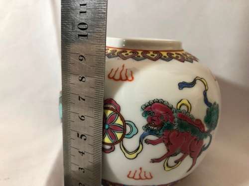 VERY UNIQUE 1960`s ZHONGGUOZ JINGDEZHEN PORCELAIN GINGER JAR