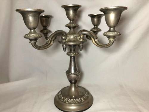 SILVER PLATED CANDELABRAS