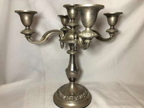 SILVER PLATED CANDELABRAS